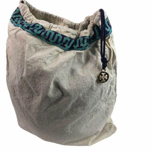 Tory Burch 12x13 Drawstring Storage Dust Bag With Gold Tone Logo Pull - Picture 1 of 4